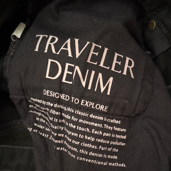 EUC Banana Republic Men's Dark Black Traveler denim - Picture 3 of 8